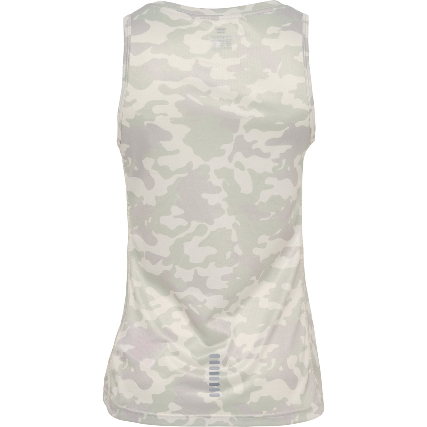 WOMEN RUNNING SINGLET, OYSTER MUSHROOM AOP, packshot