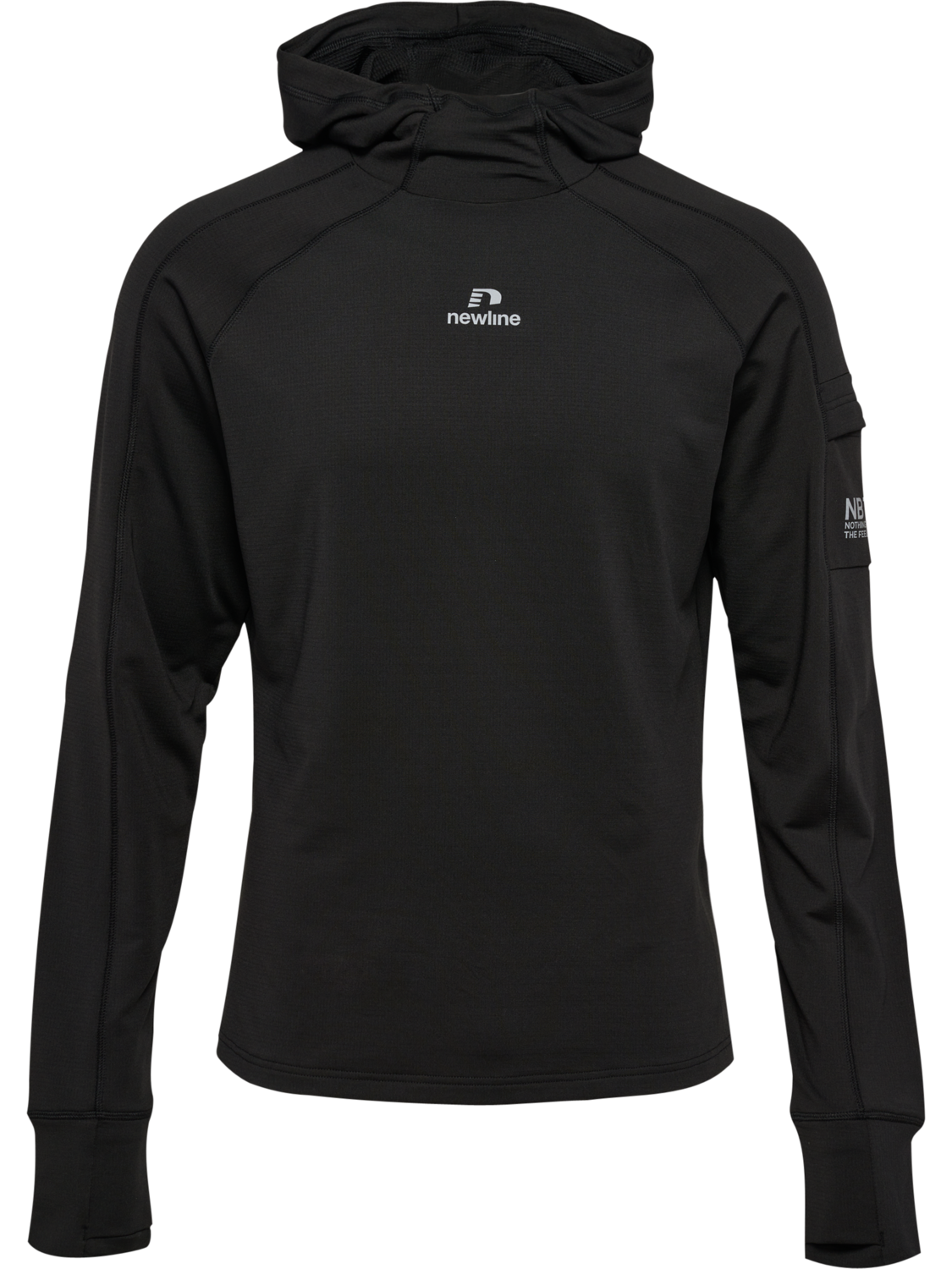 nwlRAPID HOOD MIDLAYER, BLACK, packshot