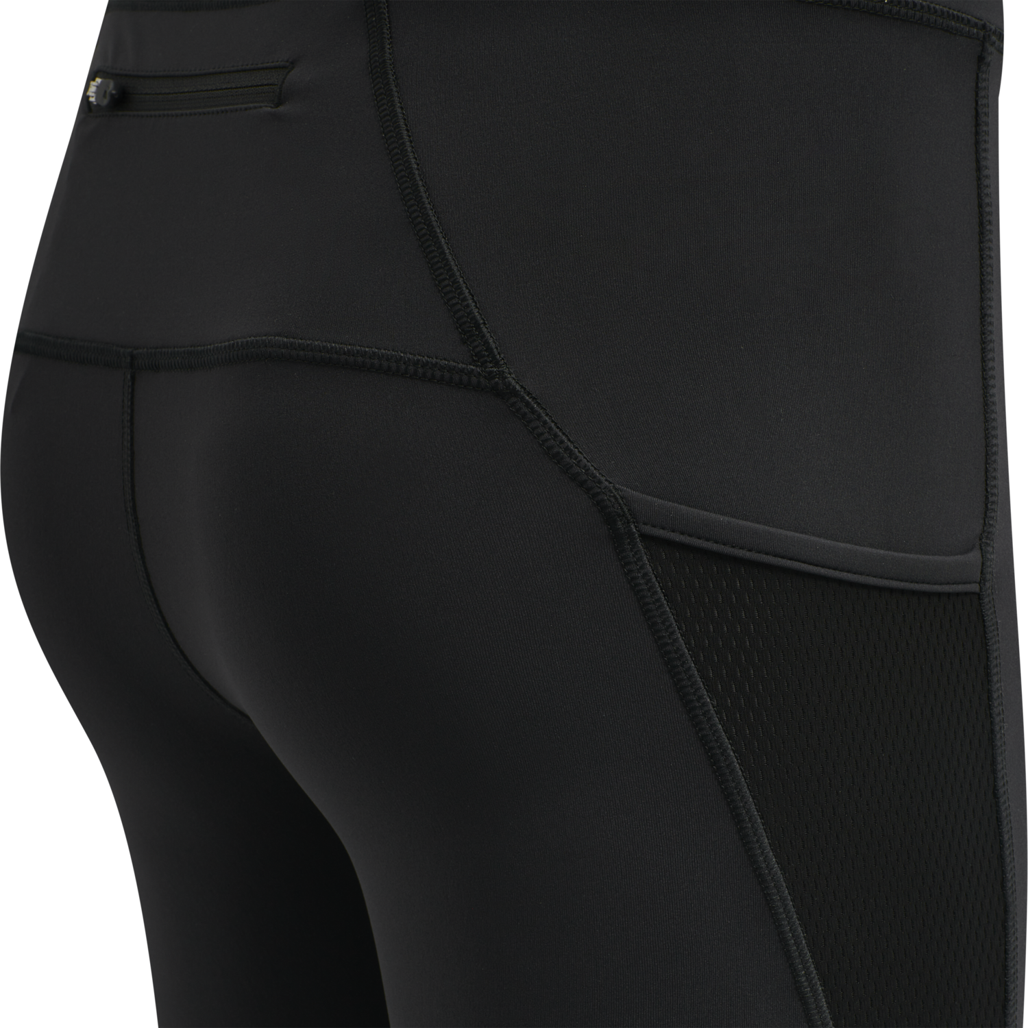 WOMEN CORE KNEE TIGHTS, BLACK, packshot