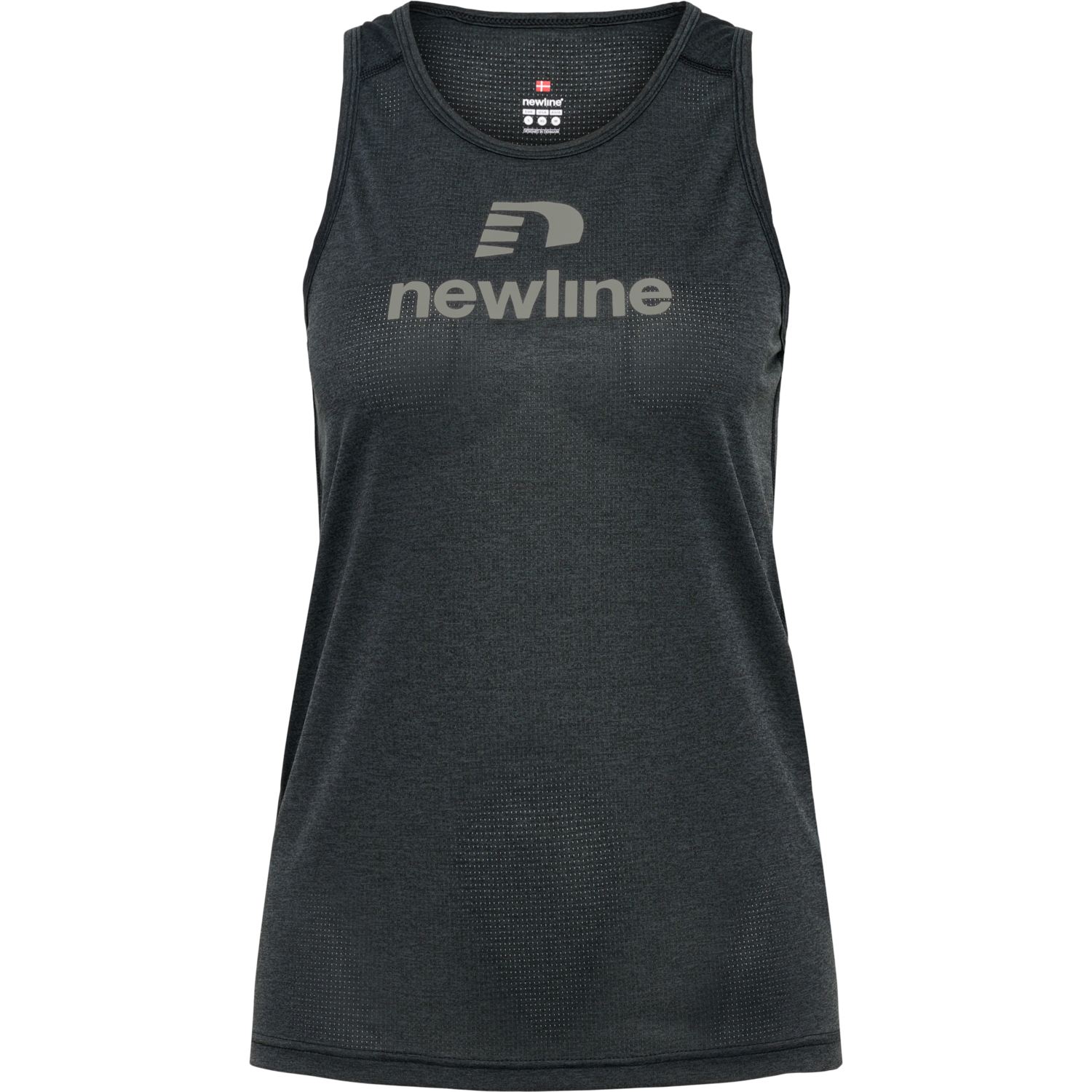 nwlFONTANA SINGLET WOMAN, BLACK MELANGE, packshot