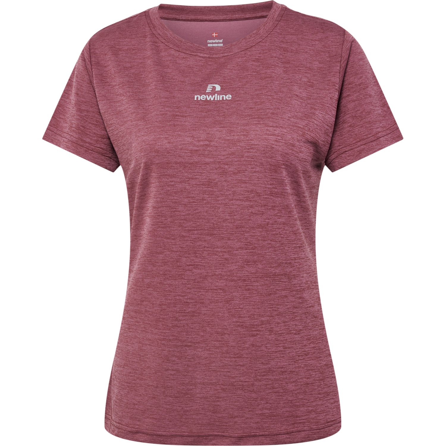 nwlPACE MELANGE TEE WOMAN, MAROON MELANGE, packshot