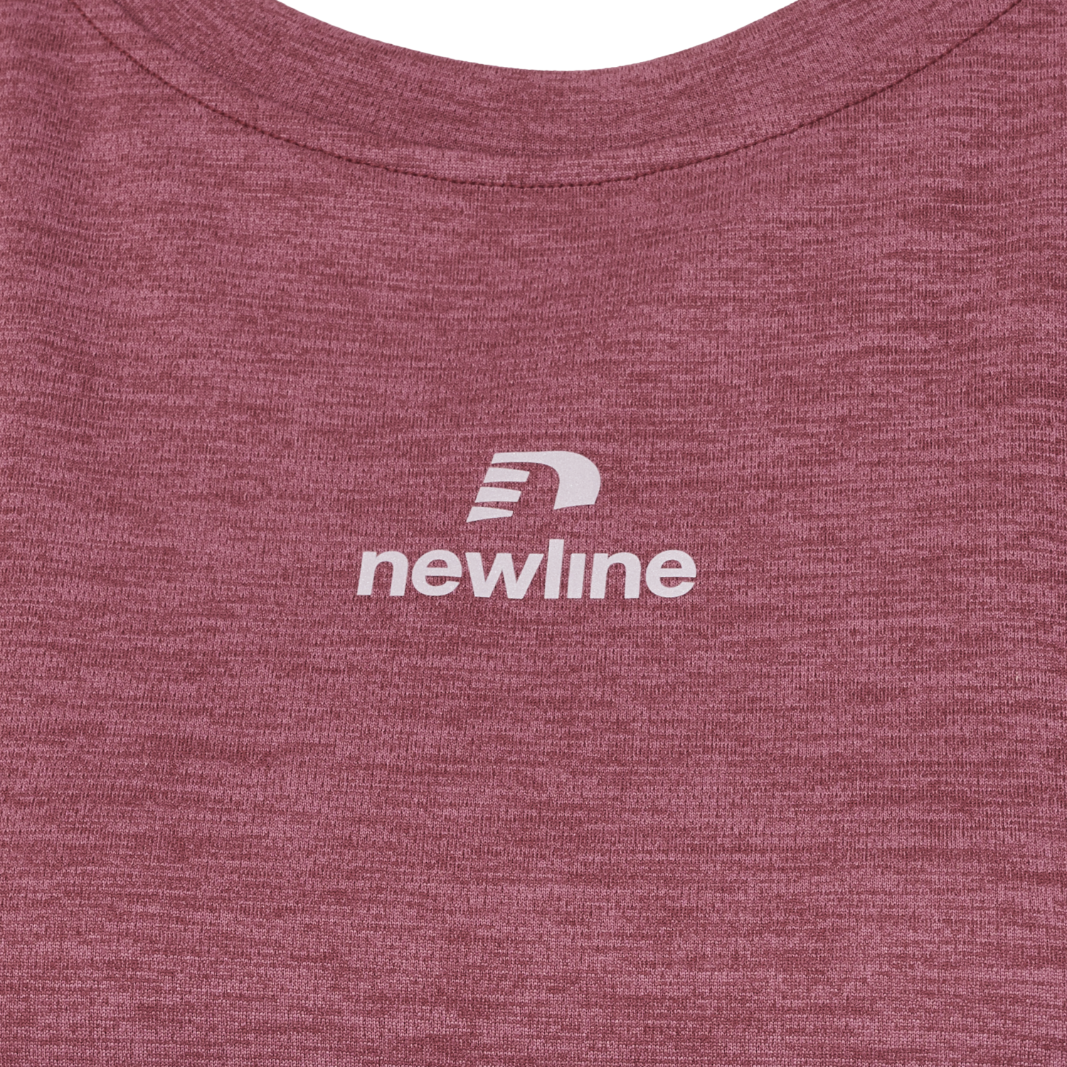 nwlPACE MELANGE TEE WOMAN, MAROON MELANGE, packshot