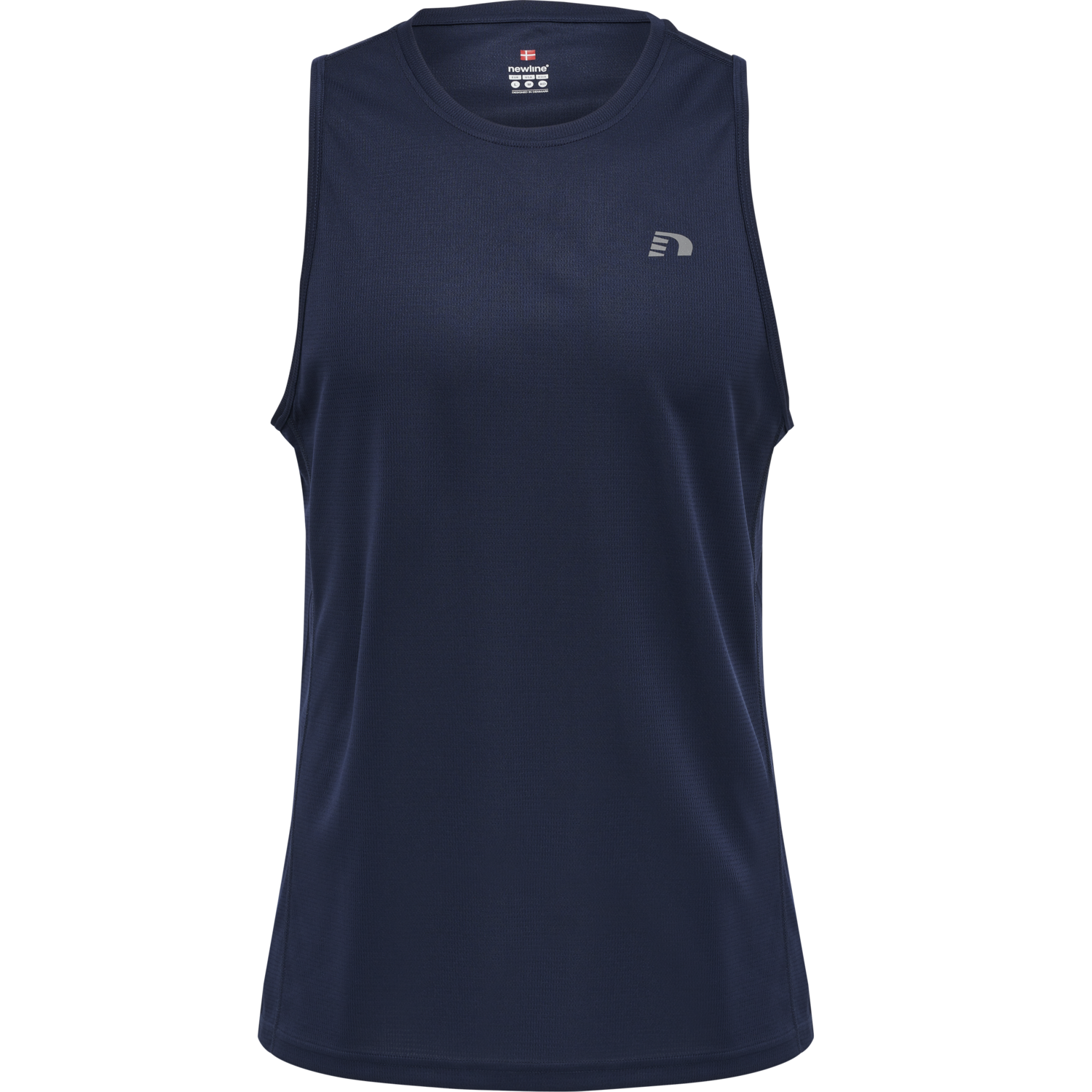 MEN CORE RUNNING SINGLET, BLACK IRIS, packshot