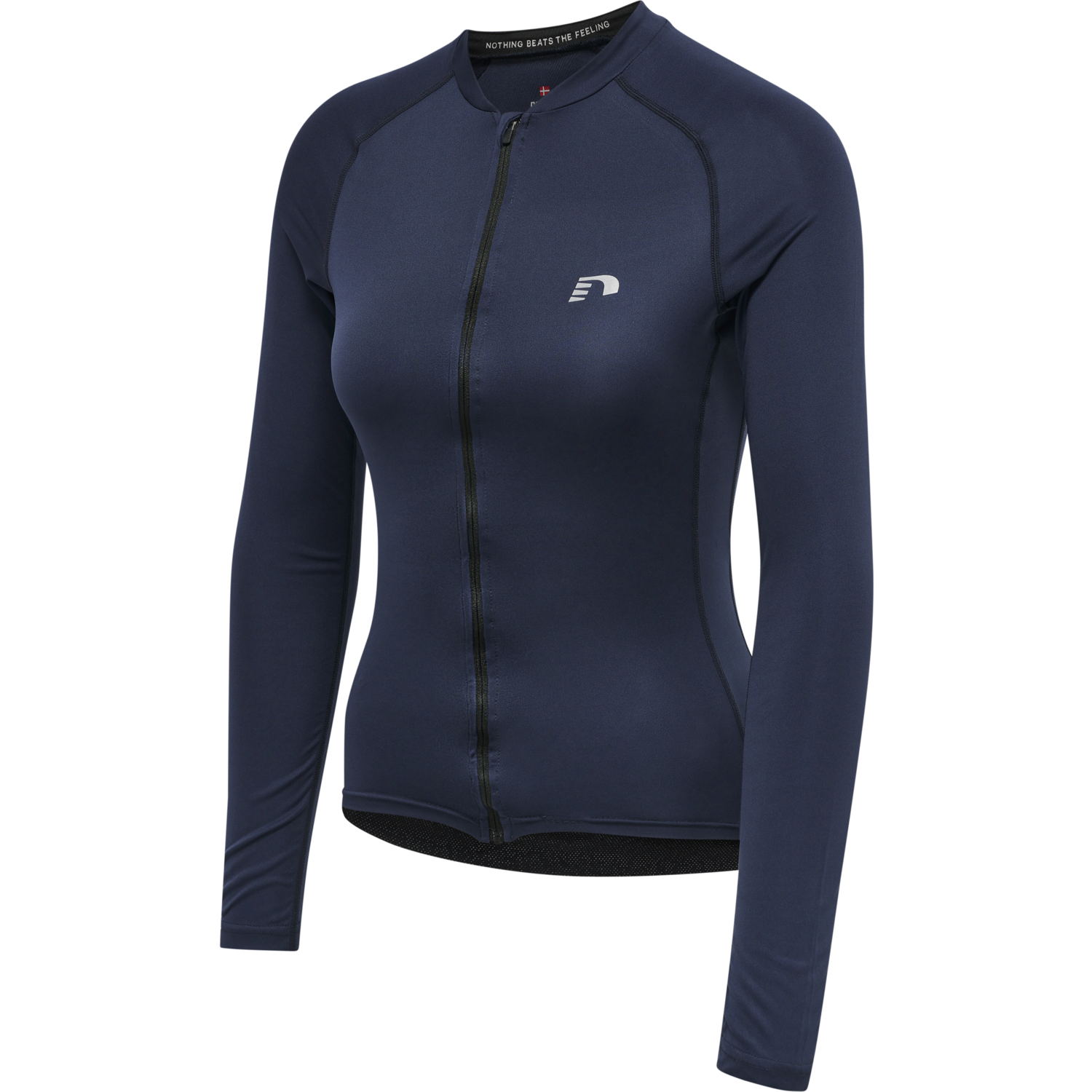 WOMENS CORE BIKE L/S JERSEY, BLACK IRIS, packshot