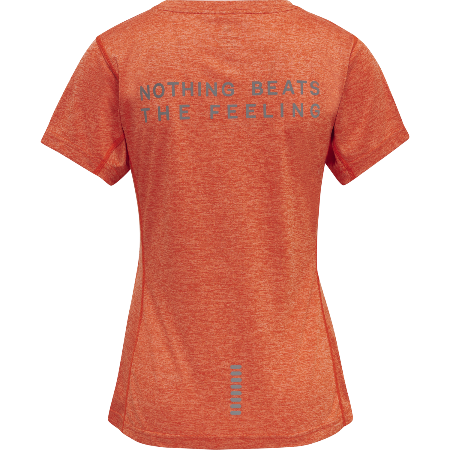 WOMEN STATEMENT T-SHIRT S/S, SPICY ORANGE MELANGE, packshot