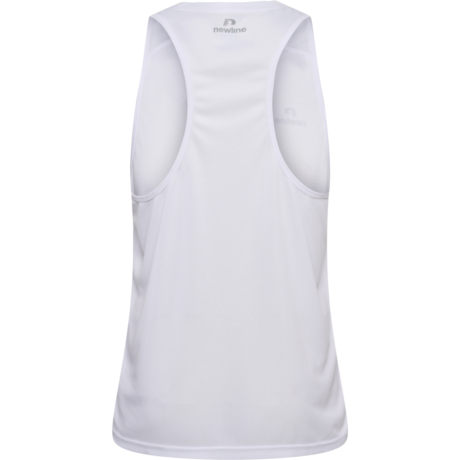 MEN'S ATHLETIC RUNNING SINGLET, WHITE, packshot