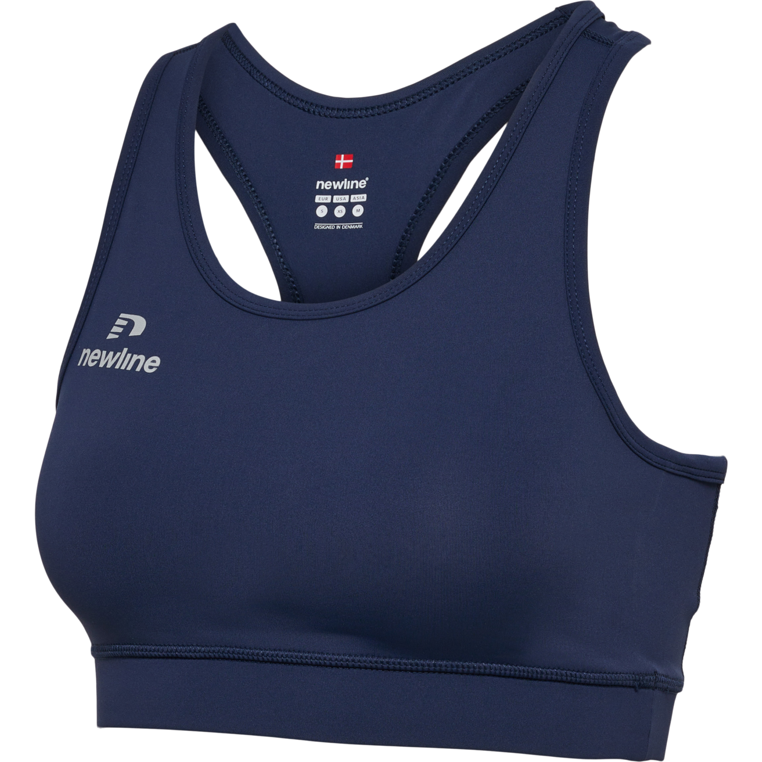 WOMEN'S ATHLETIC TOP, BLACK IRIS, packshot